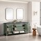 James Martin Vanities Breckenridge 72in Double Vanity, Smokey Celadon w/ 3 CM Charcoal Soapstone Top 330-V72-SC-3CSP - alternate 7